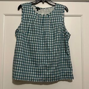 Talbots sleeveless cotton top, lined, XLP